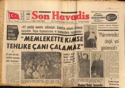 Son Havadis Gazetesi - 20 Kasım 1966 - Hülya Koçyiğitin Bütün Ev Eşyasına Haciz Konuldu - Beşiktaş Altay İle Berabere Kaldı GZ124247 - 1
