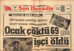 Son Havadis Gazetesi 20 Mart 1965 - Amasya'da Maden Faciası 69 İşçi Öldü - Sokak Şarkıcısı Zeki Müren,Artık Şöhrete Ulaşmıştır GZ158811 - Gökçekoleksiyon