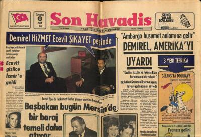 Son Havadis Gazetesi 20 Mart 1976 - Prenses Margaretin Boşanmasını Saray Resmen Açıklayacak - Demirel Hizmet Ecevit Şikayet Peşinde GZ124003 - 1