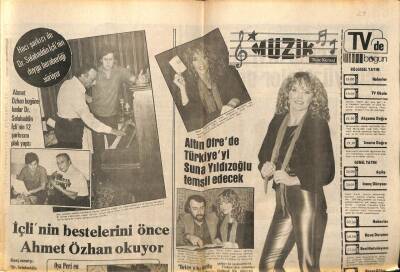 Son Havadis Gazetesi 20 Mart 1981 - Türkiyeyi Suna Yıldızoğlu Temsil Edecek GZ97935 - 1