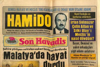 Son Havadis Gazetesi 20 Nisan 1978 - ODTÜ Rektör Vekilinin Evine de Patlayıcı Madde Atıldı GZ87333 - 1