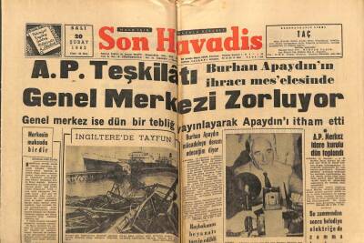 Son Havadis Gazetesi 20 Şubat 1962 - AP Teşkilatı Genel Merkezi Zorluyor GZ80519 - 1