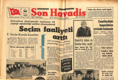 Son Havadis Gazetesi 20 Temmuz 1965 - Demirelin Babası da Belediye Reisi Seçildi GZ102294 - 1