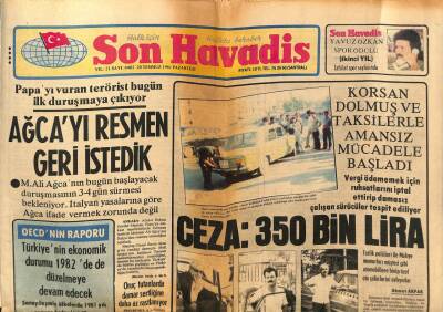 Son Havadis Gazetesi 20 Temmuz 1981 - İsrail Uçakları Lübnana Yeniden Saldırdı GZ69777 - 2