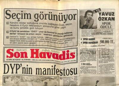 Son Havadis Gazetesi 20 Temmuz 1987 - 40 Bin Kişi Hasret Giderdi GZ70341 - 2