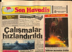 Son Havadis Gazetesi 21 Ağustos 1982 - İzmir Sanatçıların İstilasına Uğradı GZ69166 - 2
