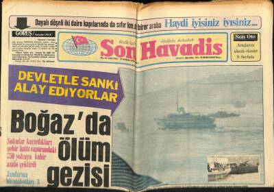 Son Havadis Gazetesi 21 Kasım 1978 - Guyanada 400 Kişi Birden İntihar Etti GZ73984 - 1