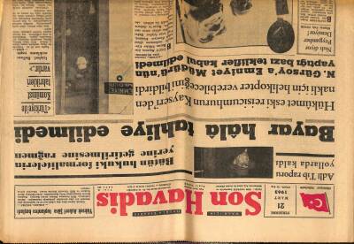 Son Havadis Gazetesi 21 Mart 1963 - Bayar Hala Tahliye Edilmedi GZ97914 - 1