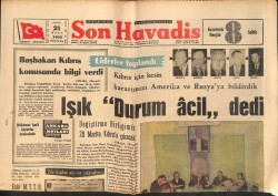Son Havadis Gazetesi 21 Mart 1965 - Johnson Muhafız Birlikleri Federal Hükümet Emrine Aldı GZ158812 - Gökçekoleksiyon
