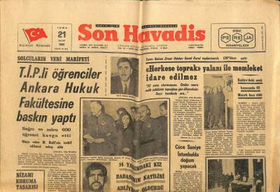 Son Havadis Gazetesi 21 Mart 1969 - Kahiredeki Uçak Kazasında 92 Mısırlı Hacı Öldü GZ100839 - 1