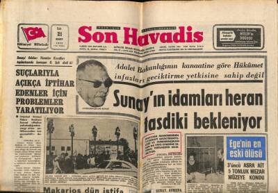 Son Havadis Gazetesi 21 Mart 1972 - Hastahanede Ameliyat Parası Alan Doktor 6 Yıla Mahkum Oldu GZ69262 - 2