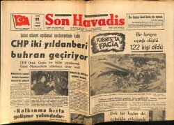 Son Havadis Gazetesi 21 Nisan 1967 - Bir İsviçre Uçağı Düştü 122 Kişi Öldü GZ65772 - 2