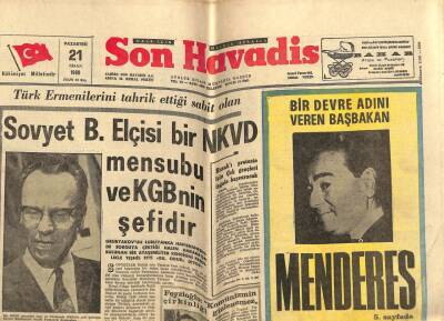 Son Havadis Gazetesi 21 Nisan 1969 - Kıbrısta Üç Türk Askeri Tedbir Aldı GZ74099 - 1