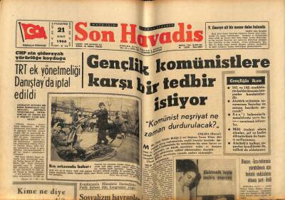 Son Havadis Gazetesi 21 Şubat 1966 - TRT Ek Yönetmeliği Danıştayda İptal Edildi GZ77494 - 1