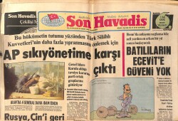 Son Havadis Gazetesi 21 Şubat 1979 - Nükhet Duru ''Ulaşmak İstediğim Hedefe Kimse Engel Olamaz'' - Mazot Yokluğundan Minibüsler Çalışmadı GZ158862 - Gökçekoleksiyon