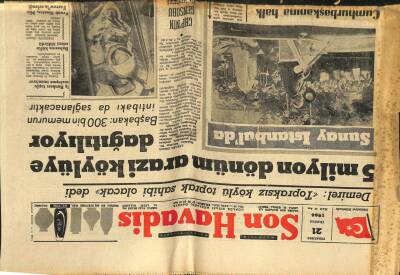 Son Havadis Gazetesi 21 Temmuz 1966 - 5 Milyon Dönüm Arazi Köylüye Dağıtılıyor GZ59522 - 1