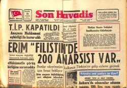 Son Havadis Gazetesi 21 Temmuz 1971 - T.İ.P. Kapatıldı - Sudan'da Darbe 45 Dakika Sürdü GZ158663 - Gökçekoleksiyon