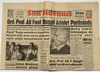 Son Havadis Gazetesi 22 Ağustos 1961 - Adnan Menderes Ailesiyle Görüştü GZ60315 - 1