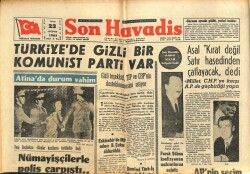 Son Havadis Gazetesi 22 Ağustos 1965 - Türkiyede Gizli Bir Komünist Parti Var GZ102282 - 2