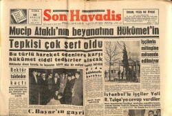 Son Havadis Gazetesi 22 Aralık 1961 - İstanbullu İşçiler Vali R. Tulgaya Cevap Verdiler GZ102033 - 1
