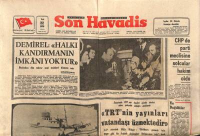 Son Havadis Gazetesi 22 Ekim 1968 - CHP de Parti Meclisine Solcular Hakim Oldu GZ56466 - 1