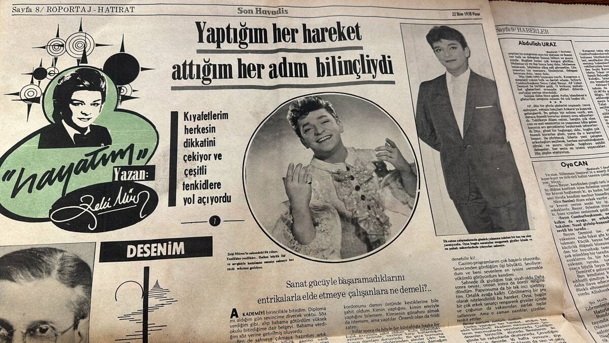 Son Havadis Gazetesi 22 Ekim 1978 - Zeki Müren '' Yaptığım Her Hareket Attığım Her Adım İçin Bilinçliydi '' GZ134657 - 2