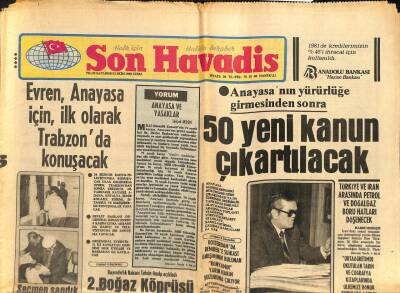 Son Havadis Gazetesi 22 Ekim 1982 - İstanbul Defterdarlığı Denizcilik Bankasının Yerini Bulamadı GZ102239 - 1