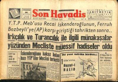 Son Havadis Gazetesi 22 Eylül 1962 - Cezayirde Seçimleri Milli Kurtuluş Cephesi Kazandı GZ102045 - 2