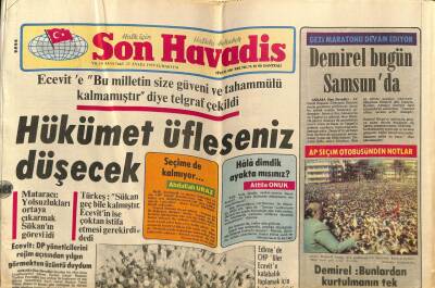 Son Havadis Gazetesi 22 Eylül 1979 - İzzet Altınmeşe Artık Sahneden Korkmuyor GZ69099 - 2
