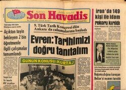 Son Havadis Gazetesi 22 Eylül 1981 - İranda 149 Kişi İle İdam Rekoru Kırıldı GZ69040 - 1