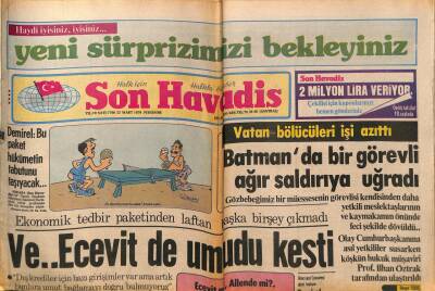 Son Havadis Gazetesi 22 Mart 1979 - Emel Sayın Dedikodulardan Kaçmak İçin Bir Gazinoyu Seçtim GZ74134 - 1