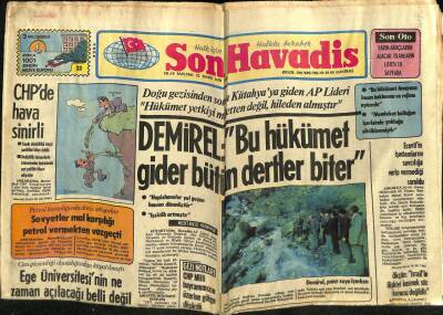 Son Havadis Gazetesi 22 Mayıs 1979 - CHPde Hava Sinirli..DemirelBu Hükümet Gider Bütün Dertler Biter GZ59063 - 1