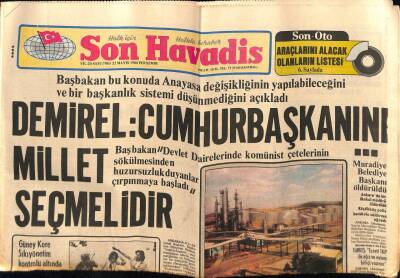 Son Havadis Gazetesi 22 Mayıs 1980 - Erhan Tunayın Evi Kristalden Geçilmiyor GZ69050 - 1