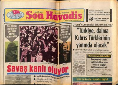Son Havadis Gazetesi 22 Mayıs 1982 - Aysel İpar Zirvedeki Assolistlere Sesleniyor GZ69759 - 1