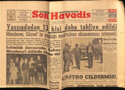 Son Havadis Gazetesi 22 Nisan 1961 - Liz Taylora Oskarı Kazandıran Eser Butterfield 8 GZ69482 - 2