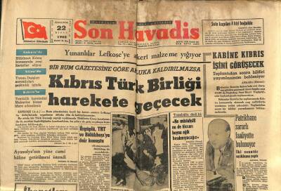 Son Havadis Gazetesi 22 Nisan 1965 - Kıbrıs Türk Birliği Harekete Geçecek - Demirel Madenler Konusunda Bilgi Verdi GZ123968 - 1