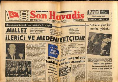 Son Havadis Gazetesi 22 Nisan 1966 - Paşabahçe İşçileri Bugün İşbaşı Yapıyor GZ77472 - 1