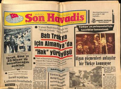Son Havadis Gazetesi 22 Nisan 1982 - Büyük Konuşmayı Sevmeyen Güngör Bayrak Büyük Konuşuyor GZ69173 - 2