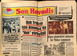 Son Havadis Gazetesi 22 Nisan 1982 - Büyük Konuşmayı Sevmeyen Güngör Bayrak Büyük Konuşuyor GZ69173 - 1