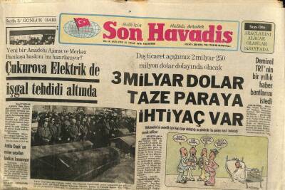 Son Havadis Gazetesi 22 Ocak 1979 - Yalçın Urazımızı Dün Toprağa Verdik - Çukurova Elektrik de İşgal Tehdidi Altında GZ114417 - 1
