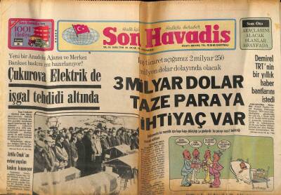 Son Havadis Gazetesi 22 Ocak 1979 - Yalçın Urazımızı Dün Toprağa Verdik GZ87170 - 1