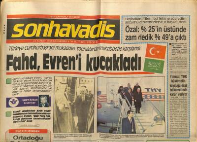 Son Havadis Gazetesi 22 Şubat 1984 - Neşe Erberk Denizci Oldu - THY Uçağı Trabzon Yolunda Yüksek Gerilim Hattına Çarptı GZ121093 - 1