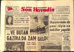 Son Havadis Gazetesi 22 Temmuz 1971 - Kadıköy Hâl Binası Yıkılıyor - Akaryakıt Zammı Başladı GZ158664 - Gökçekoleksiyon