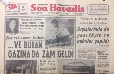 Son Havadis Gazetesi 22 Temmuz 1971 - ...Ve Bütün Gazına Da Zam Geldi - GZ12159 - 2