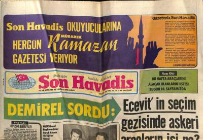 Son Havadis Gazetesi 22 Temmuz 1979 - Eceviti Erzurumda 600 Kişi Karşıladı GZ74064 - 1