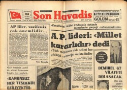 Son Havadis Gazetesi 23 Ağustos 1965 - APye Müracaat Edenlerin 600den Fazlası Yüksek Tahsilli GZ102283 - 1