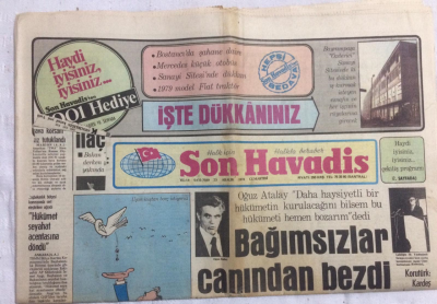 Son Havadis Gazetesi 23 Aralık 1978 - Bağımsızlar Canından Bezdi,KorutürkKardeş Kavgasına Devlet Seyirci Kalamaz - GZ21320 - 1