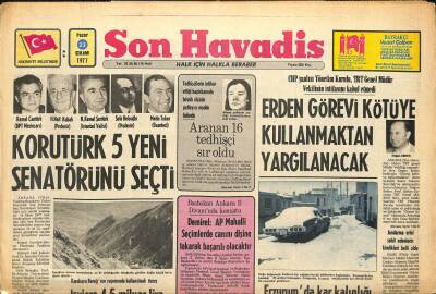 Son Havadis Gazetesi 23 Ekim 1977 - Modern Folk Üçlüsü, Nükhet Duru, Hülya Süer, Farrah Fawcett 7 Yıl Önce Tutuklandı GZ122515 - 1
