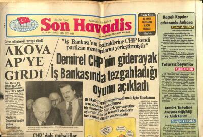 Son Havadis Gazetesi 23 Ekim 1979 - Dikkat Seyyal Taner Fırtınası Geliyor - Akova APye Girdi GZ102230 - 2