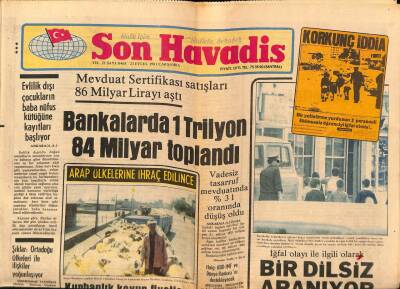 Son Havadis Gazetesi 23 Eylül 1981 - Vokalist Sema Sayın Solistliğe Terfi Etti !.. GZ69039 - 1
